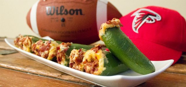 Plate of jalapeno poppers