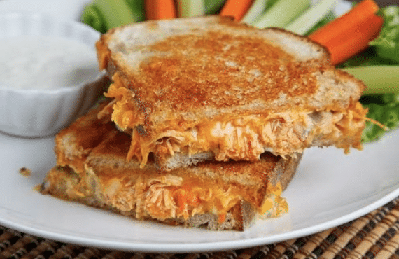 Smoked Buffalo Dip Grilled Cheese Sandwich Recipe